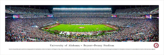 Alabama Football - 50 Yard Line - Unframed - 757 Sports Collectibles