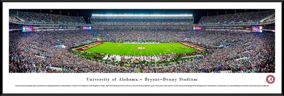 Alabama Football - 50 Yard Line - Standard Frame - 757 Sports Collectibles