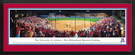 Arizona - Rita Hillenbrand Memorial Stadium - Deluxe Frame - 757 Sports Collectibles