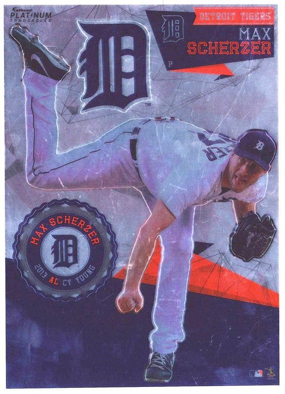 MLB Detroit Tigers Max Scherzer Platinum Fathead Tradeable Decal Sticker 5x7 - 757 Sports Collectibles