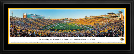 Missouri Tigers Football - End Zone - Deluxe Frame - 757 Sports Collectibles