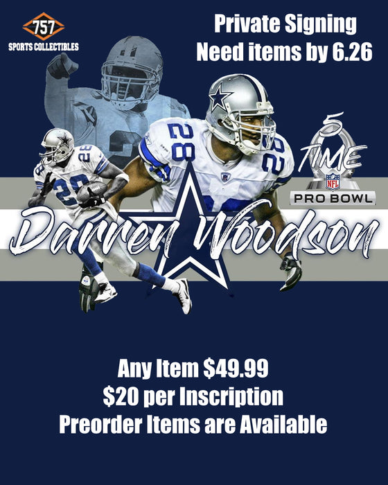 Dallas Cowboys Darren Woodson - Items Due 6.26.2020 - Mail-in Drop Off - Any Item
