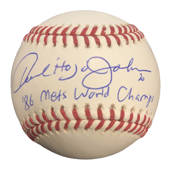 New York Mets Howard Johnson Signed Autographed Inscribed OML Baseball JSA W - 757 Sports Collectibles