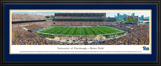 Pittsburgh Panthers Football - 50 Yard Line - Deluxe Frame - 757 Sports Collectibles