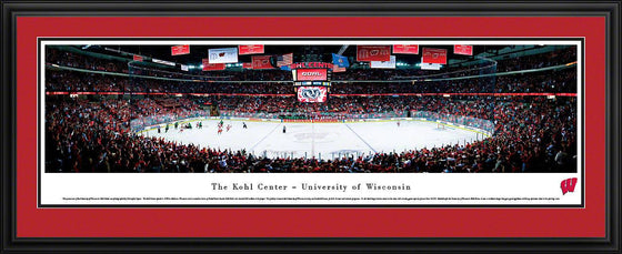Wisconsin Badger Hockey - Deluxe Frame - 757 Sports Collectibles