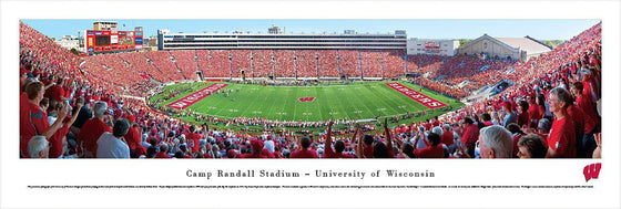 Wisconsin Badger Football - 50 Yard Line - Unframed - 757 Sports Collectibles