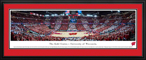 Wisconsin Badger Basketball - Deluxe Frame - 757 Sports Collectibles