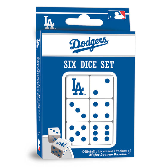 MLB Los Angeles Dodgers 6 Piece D6 Gaming Dice Set