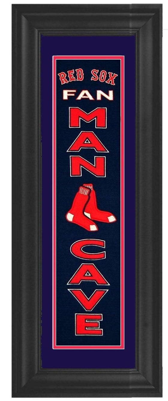 Boston Red Sox Framed Man Cave Heritage Banner 12x34 - 757 Sports Collectibles