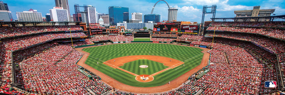 Stadium Panoramic - St. Louis Cardinals 1000 Piece Puzzle - Center View