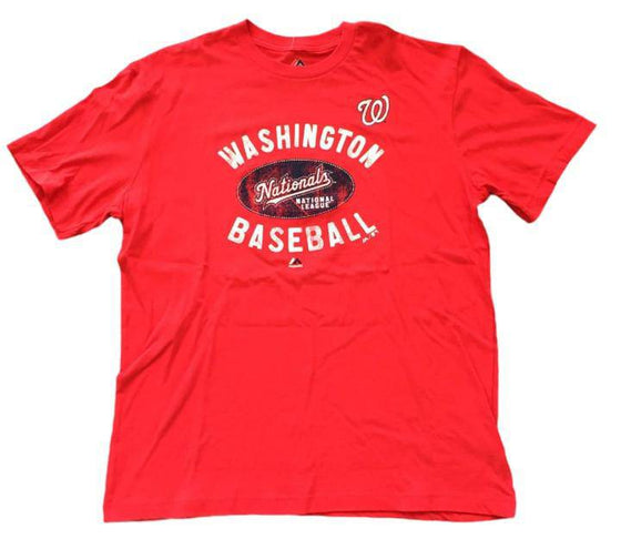 MLB Washington Nationals Red Washington Baseball Dome NWT T-Shirt Size L - 757 Sports Collectibles