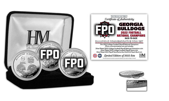 Georgia Bulldogs 2022-23 National Champions Silver Coin Set - 757 Sports Collectibles