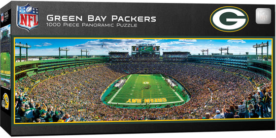 Stadium Panoramic - Green Bay Packers 1000 Piece NFL Sports Puzzle - End View