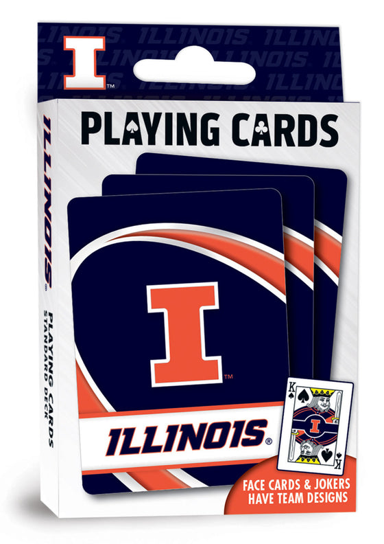 Illinois Fighting Illini NCAA Playing Cards - 54 Card Deck