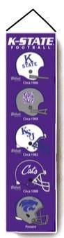 Preorder - Limited Edition Kansas State Wildcats Heritage Banner Embroidered 8"x32" Wool - 757 Sports Collectibles