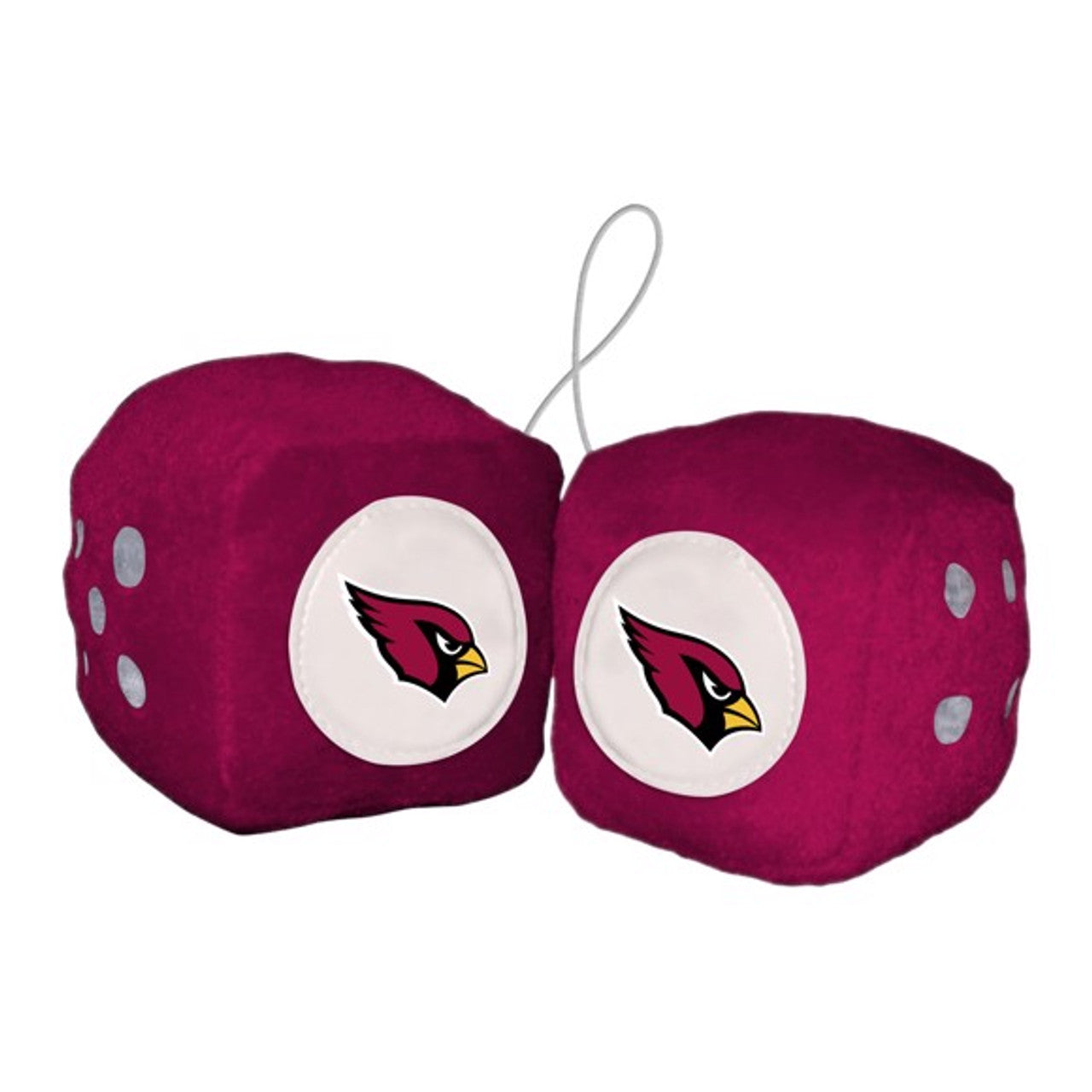 Arizona Cardinals Fuzzy Dice - Sports Collectibles, Sports Memorabilia, Sports Fan Shop, Sports Gifts