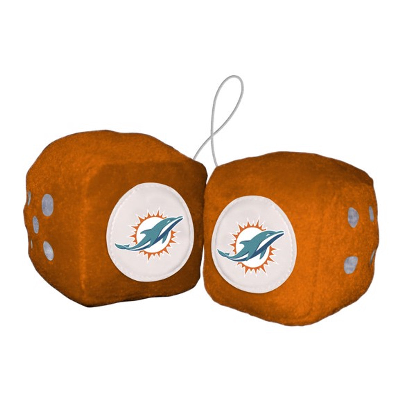 Miami Dolphins Fuzzy Dice - Sports Collectibles, Sports Memorabilia, Sports Fan Shop, Sports Gifts