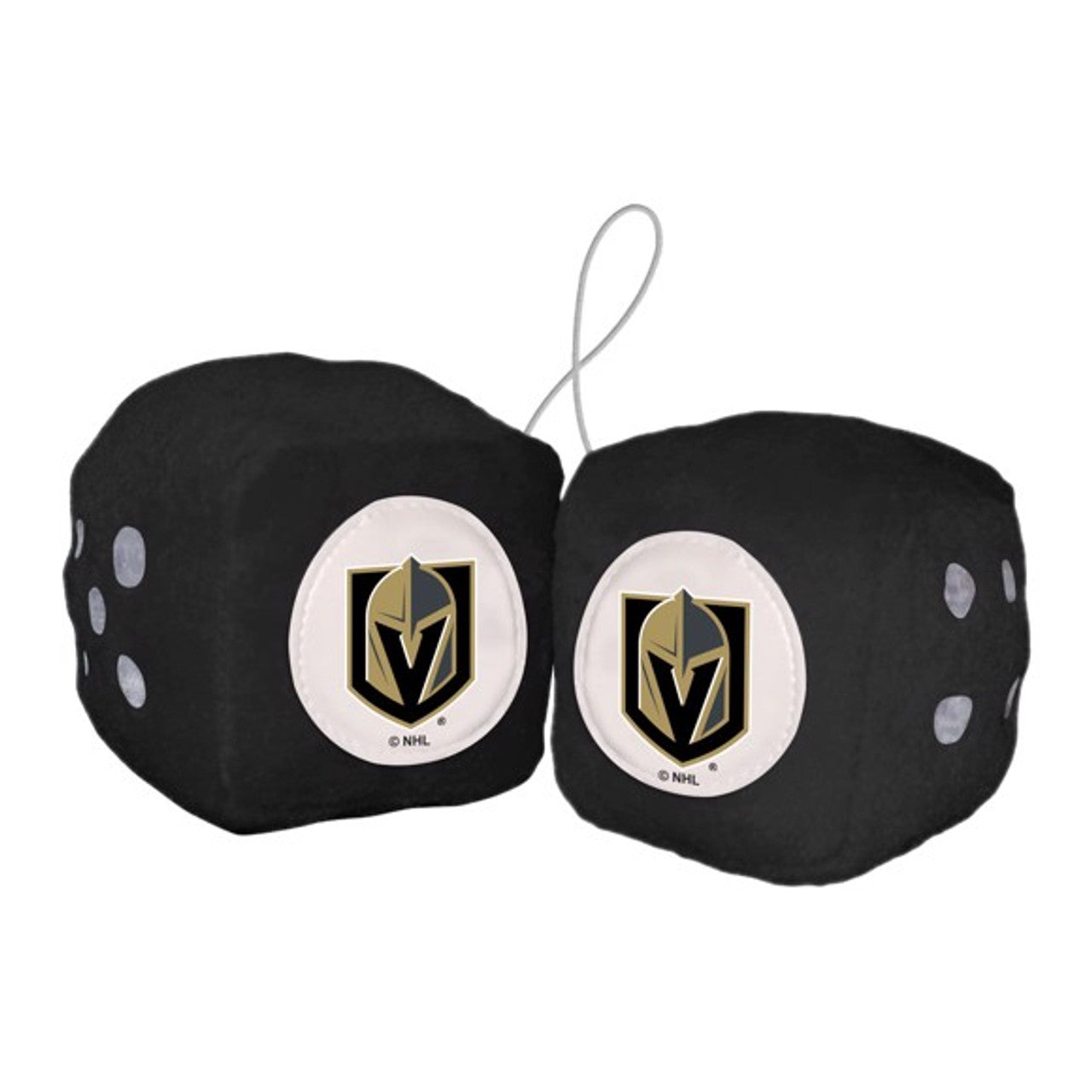 Vegas Golden Knights Fuzzy Dice - Sports Collectibles, Sports Memorabilia, Sports Fan Shop, Sports Gifts
