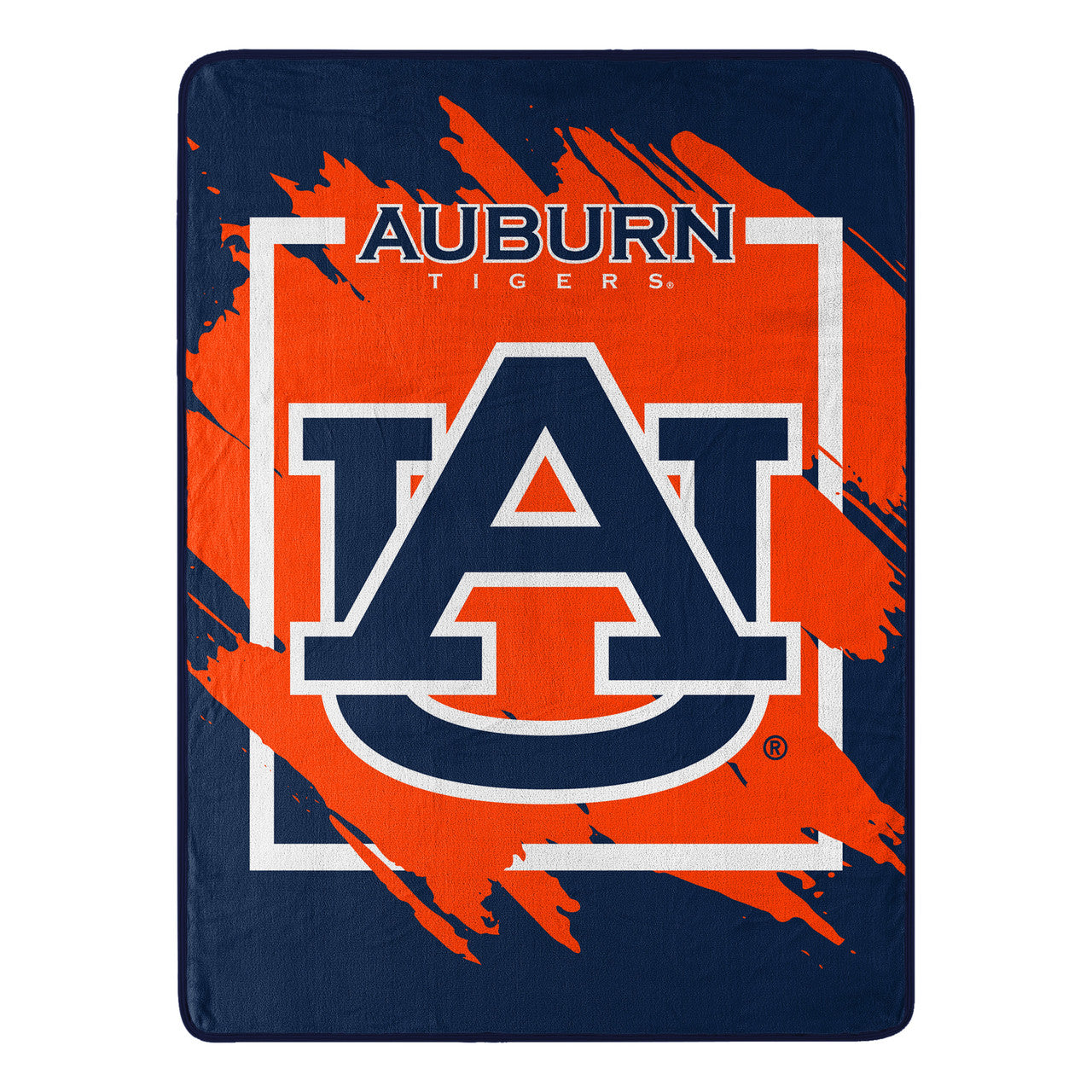 Auburn Tigers Blanket 46x60 Micro Raschel Dimensional Design Rolled - Sports Collectibles, Sports Memorabilia, Sports Fan Shop, Sports Gifts