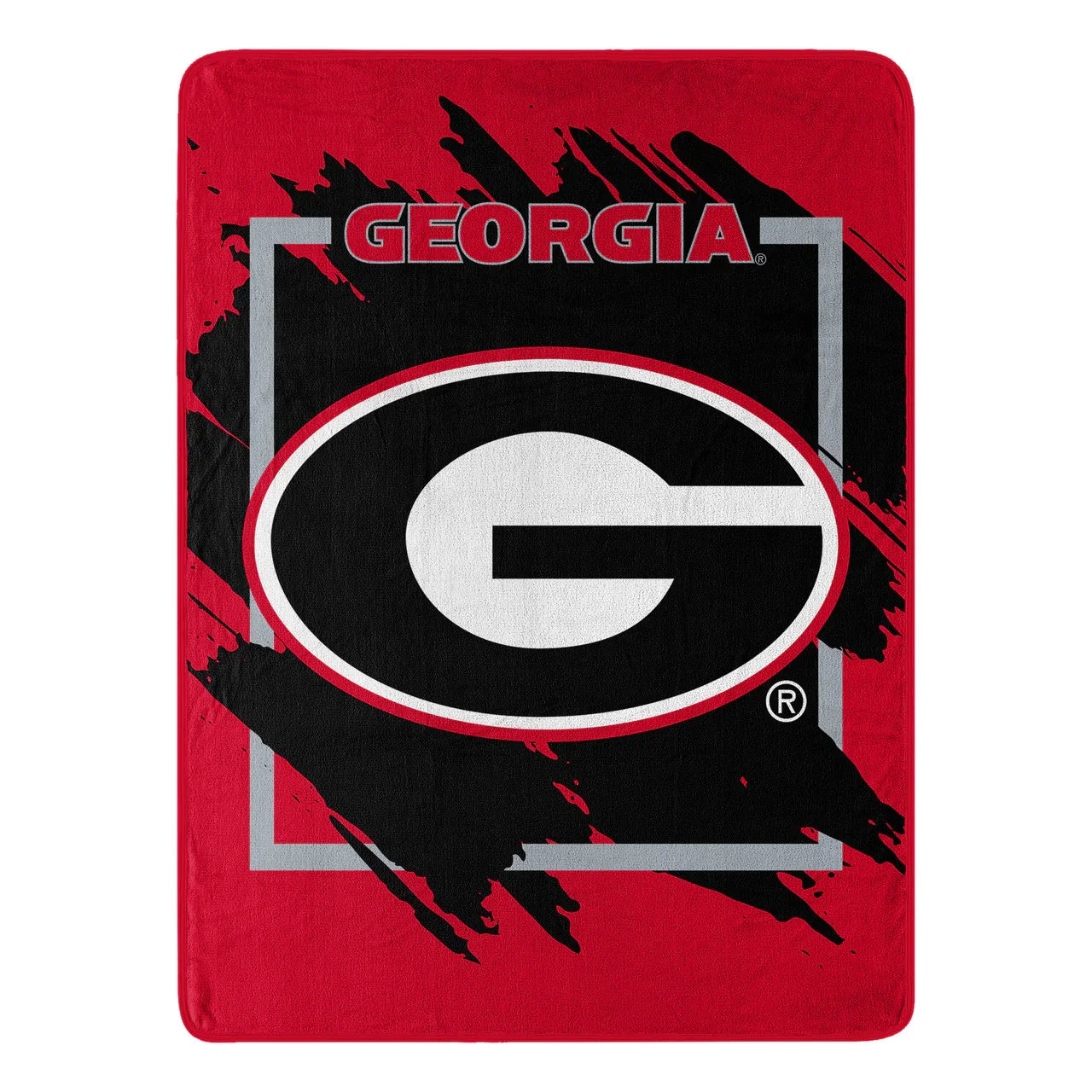 Georgia Bulldogs Blanket 46x60 Micro Raschel Dimensional Design Rolled - Sports Collectibles, Sports Memorabilia, Sports Fan Shop, Sports Gifts