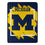 Michigan Wolverines Blanket 46x60 Micro Raschel Dimensional Design Rolled - Sports Collectibles, Sports Memorabilia, Sports Fan Shop, Sports Gifts
