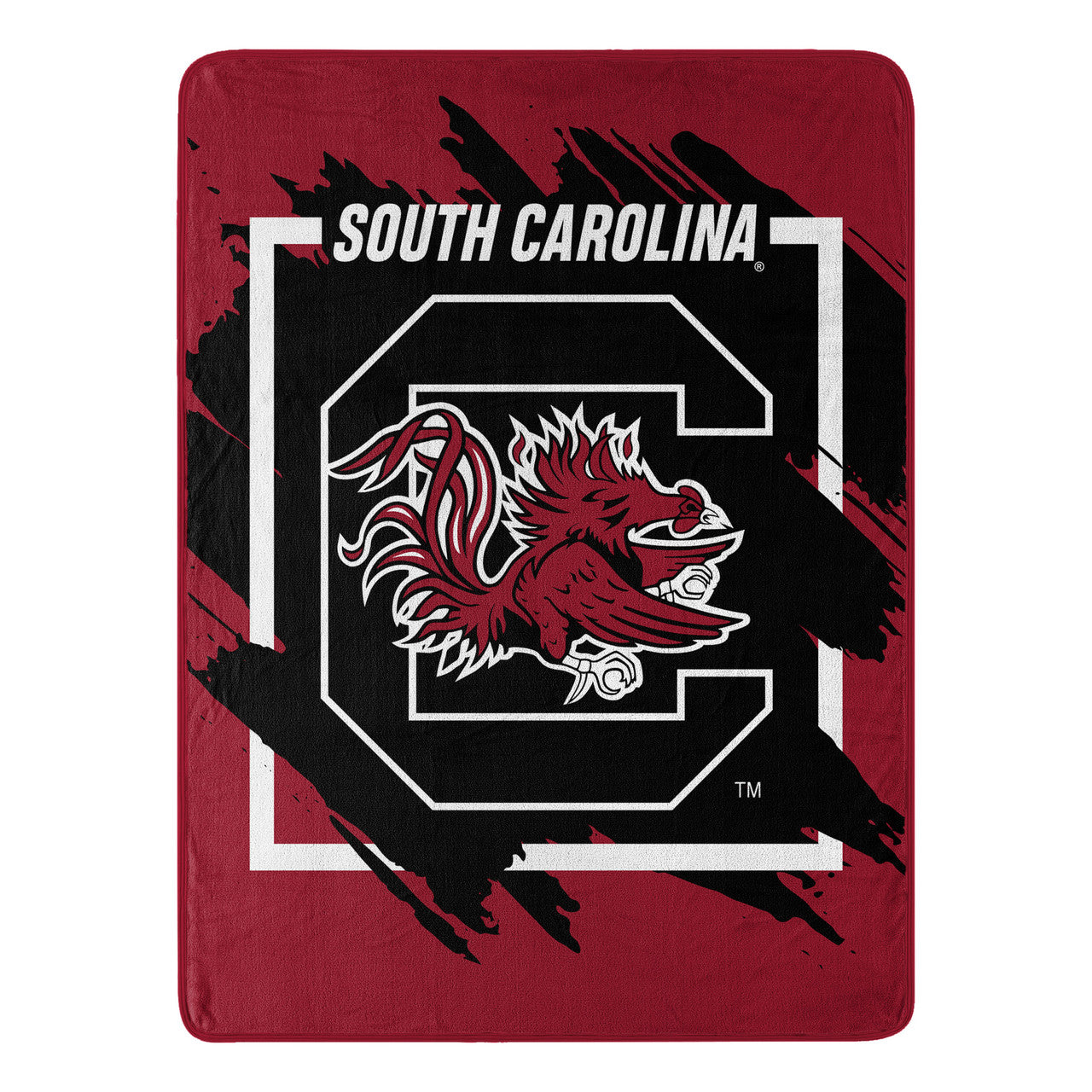 South Carolina Gamecocks Blanket 46x60 Micro Raschel Dimensional Design Rolled - Sports Collectibles, Sports Memorabilia, Sports Fan Shop, Sports Gifts