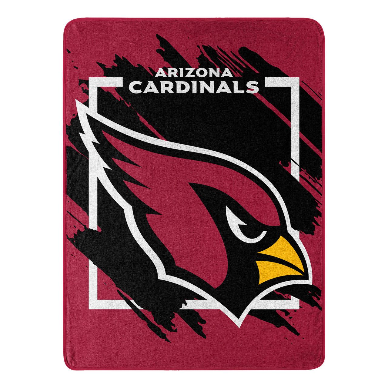 Arizona Cardinals Blanket 46x60 Micro Raschel Dimensional Design Rolled - Sports Collectibles, Sports Memorabilia, Sports Fan Shop, Sports Gifts