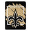 New Orleans Saints Blanket 46x60 Micro Raschel Dimensional Design Rolled - Sports Collectibles, Sports Memorabilia, Sports Fan Shop, Sports Gifts