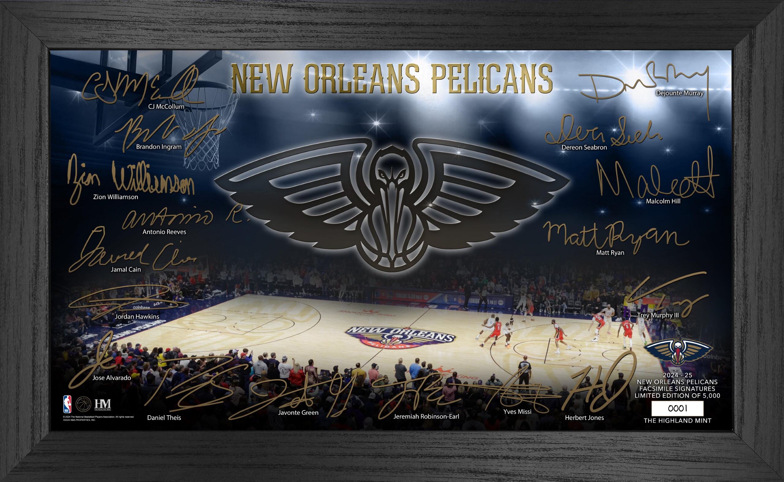 New Orleans Pelicans 2024-25 Signature Court - Sports Collectibles, Sports Memorabilia, Sports Fan Shop, Sports Gifts