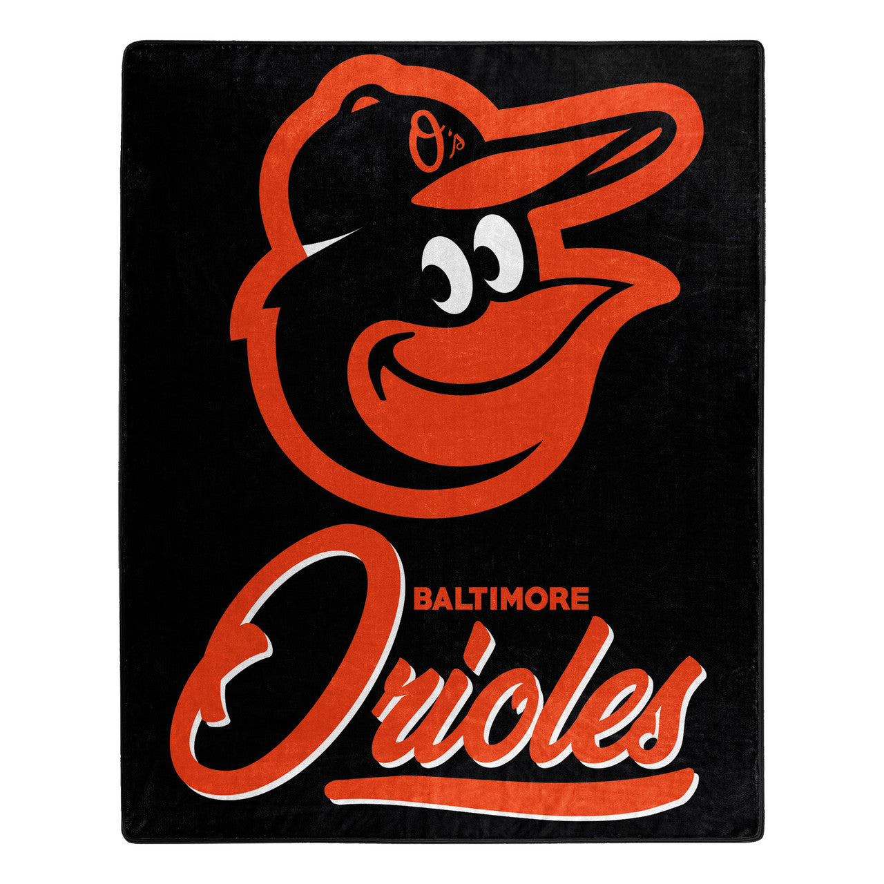 Baltimore Orioles Blanket 50x60 Raschel Signature Design - Sports Collectibles, Sports Memorabilia, Sports Fan Shop, Sports Gifts