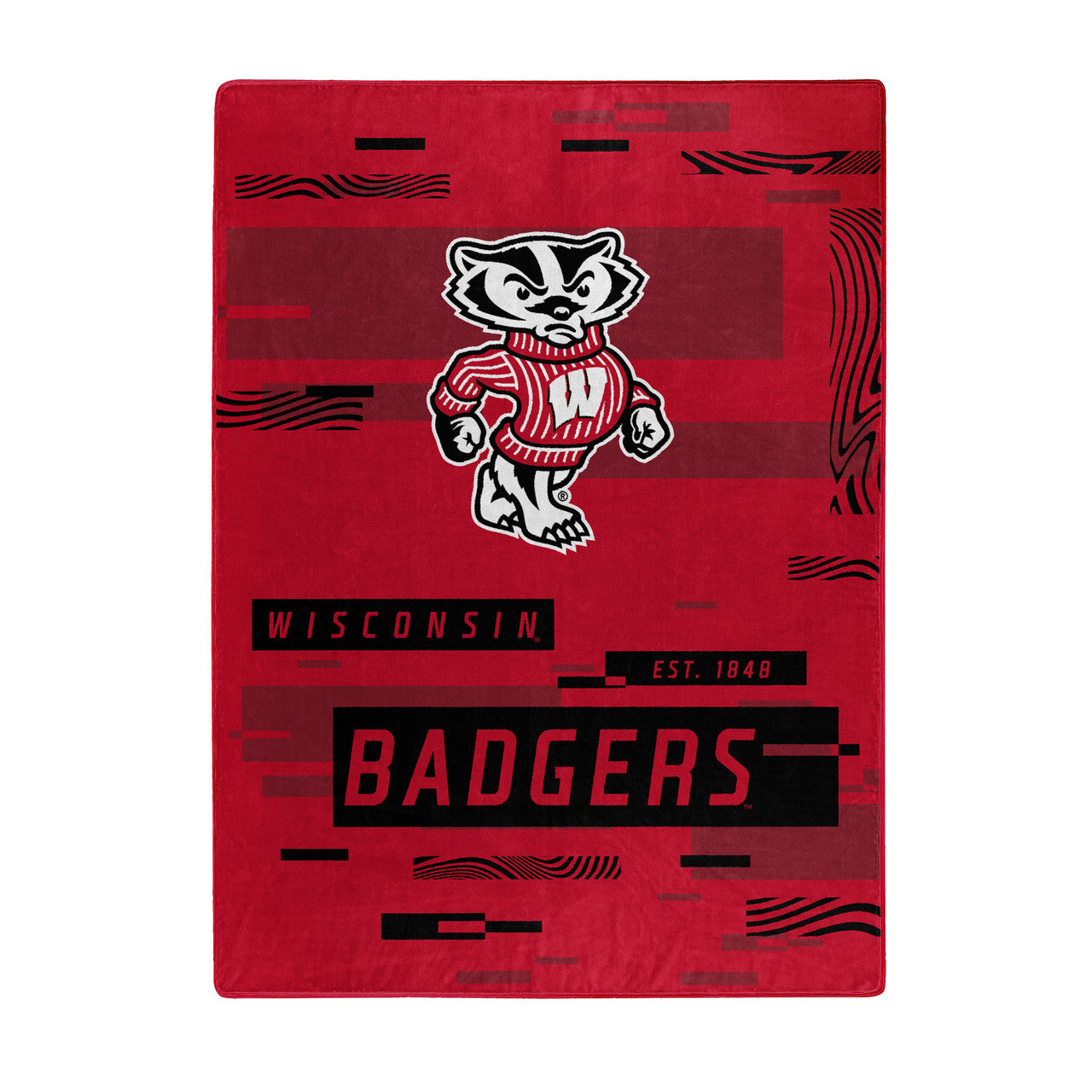Wisconsin Badgers Blanket 60x80 Raschel Digitize Design - Sports Collectibles, Sports Memorabilia, Sports Fan Shop, Sports Gifts