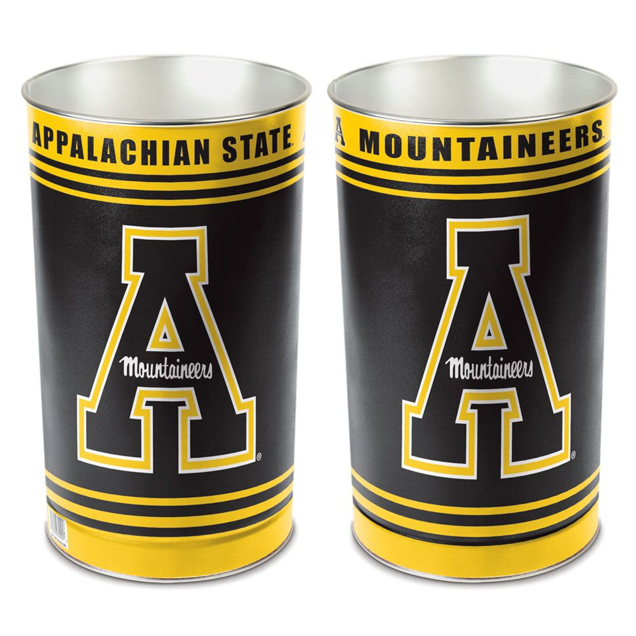 Appalachian State Mountaineers Wastebasket 15 Inch - Special Order - Sports Collectibles, Sports Memorabilia, Sports Fan Shop, Sports Gifts
