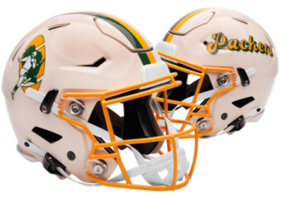 Green Bay Packers Speed Football Helmet Retro Collection - Sports Gifts, Sports Memorabilia, Sports Collectibles, Fan Shop