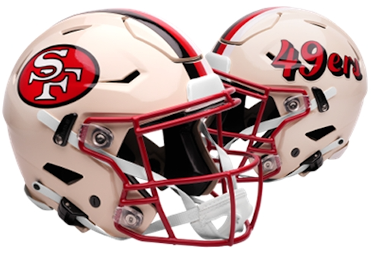 San Francisco 49ers Speed Replica Football Helmet <B>RETRO </B> - Sports Gifts, Sports Memorabilia, Sports Collectibles, Fan Shop