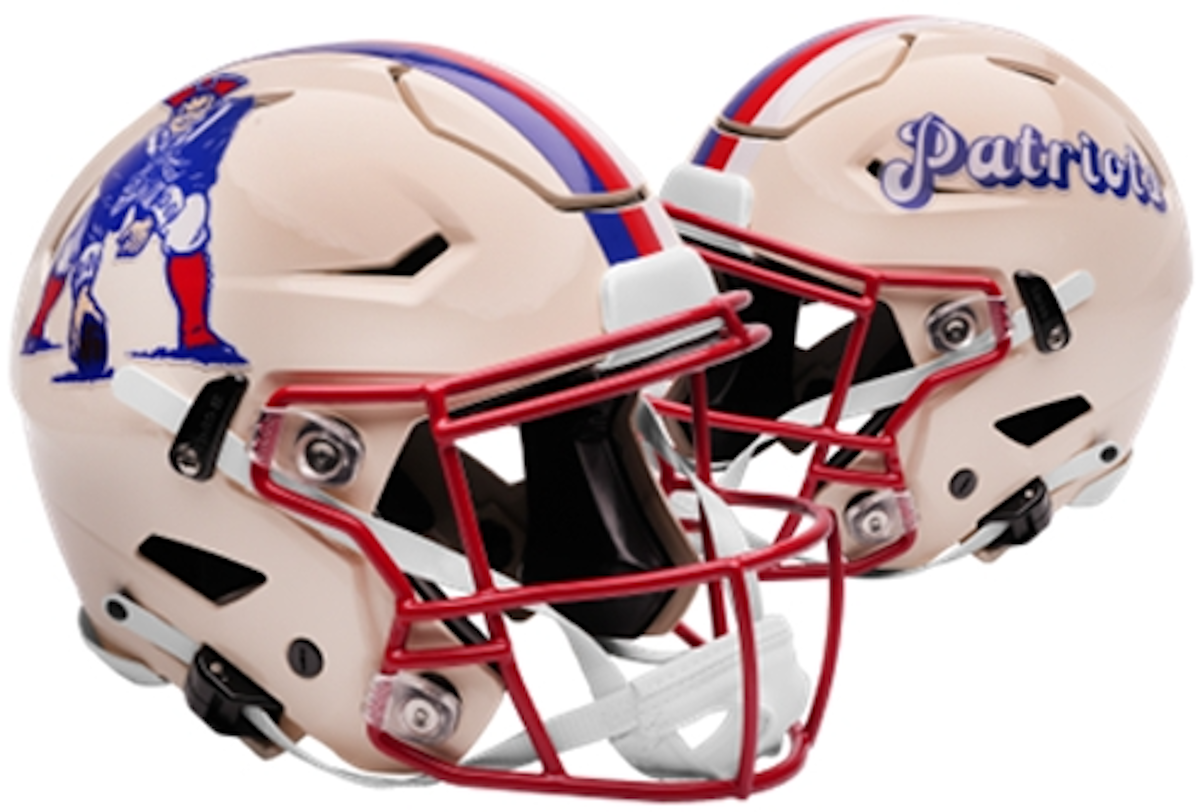 New England Patriots Speed Replica Football Helmet <B>RETRO </B> - Sports Gifts, Sports Memorabilia, Sports Collectibles, Fan Shop