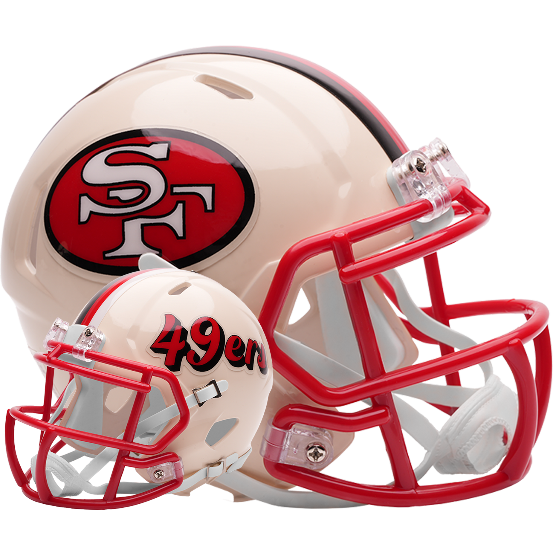 San Francisco 49ers Speed Mini Football Helmet Retro Collection - Sports Gifts, Sports Memorabilia, Sports Collectibles, Fan Shop