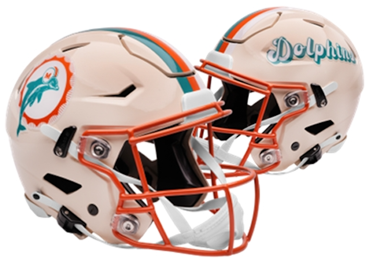 Miami Dolphins Speed Mini Football Helmet Retro Collection - Sports Gifts, Sports Memorabilia, Sports Collectibles, Fan Shop