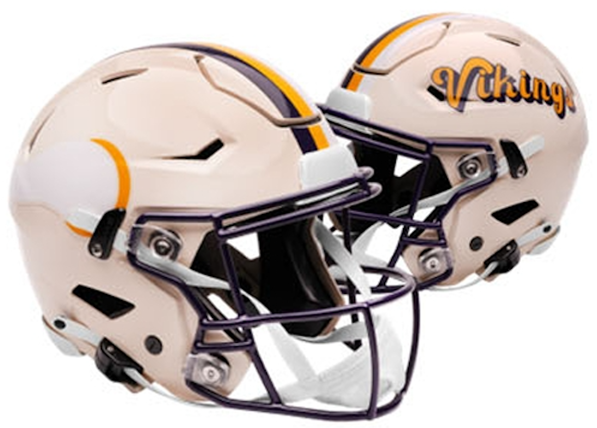 Minnesota Vikings Speed Mini Football Helmet Retro Collection