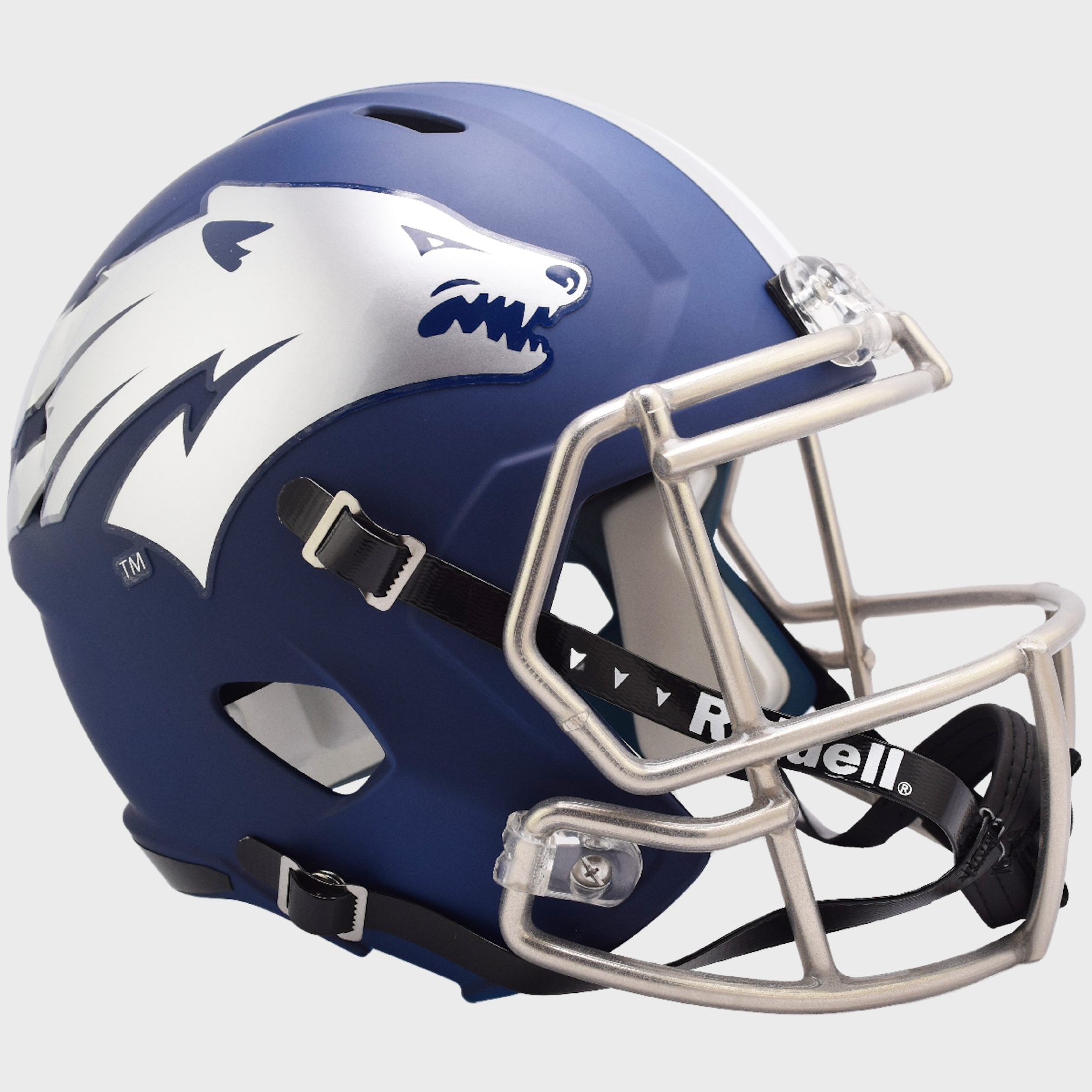 Nevada Wolf Pack Speed Replica Football Helmet  Matte Navy
