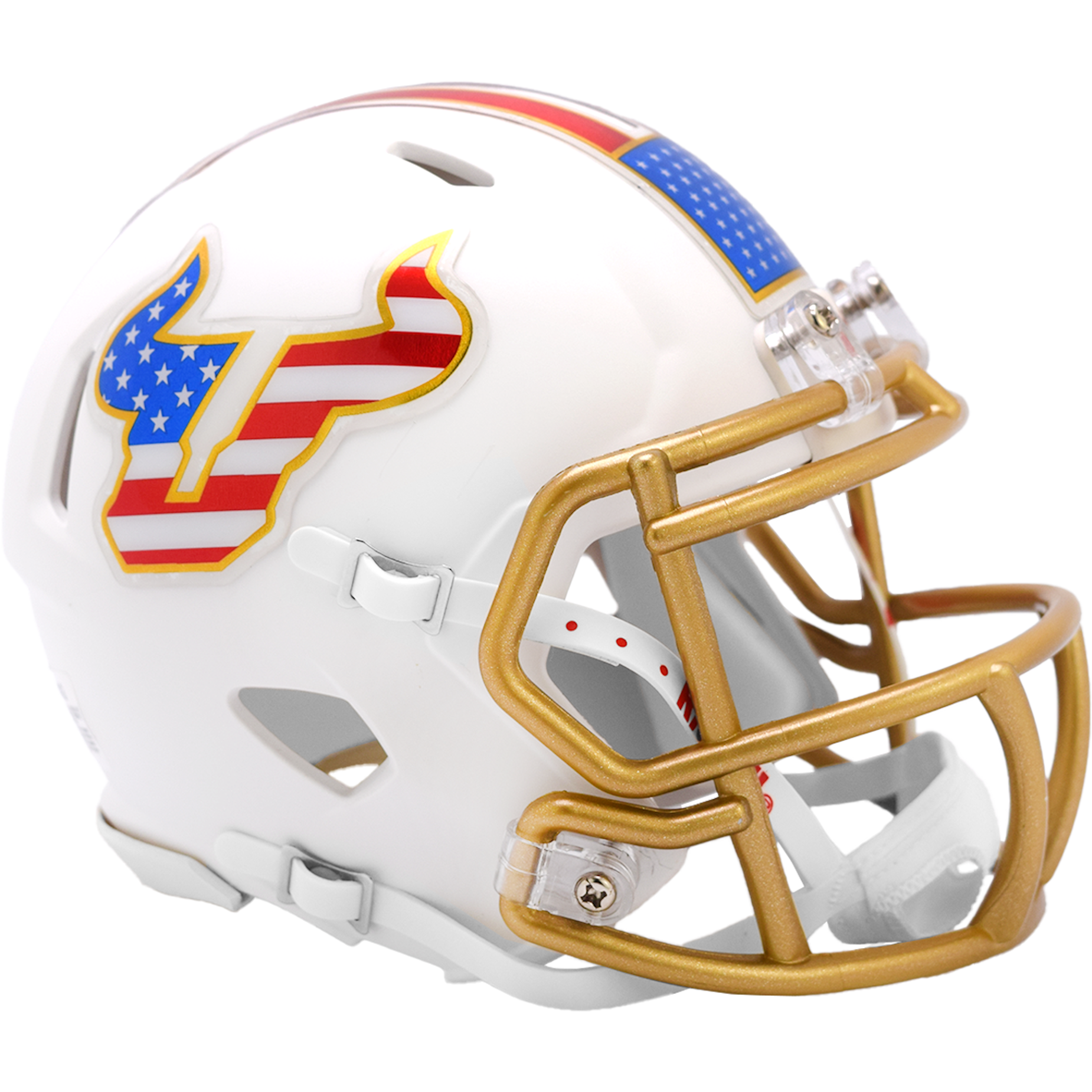 South Florida Bulls NCAA Mini Speed Football Helmet Stars & Stripes