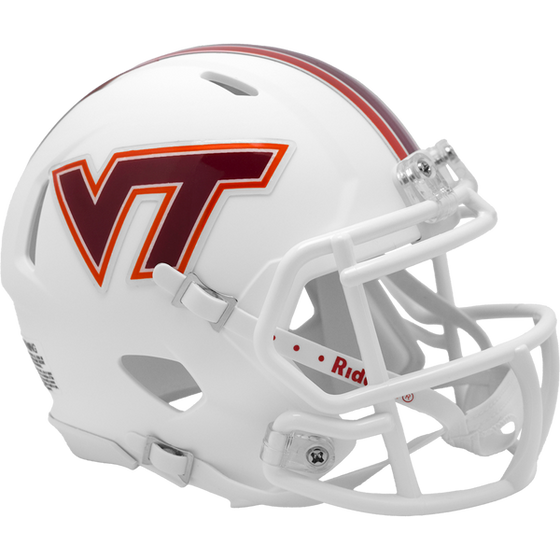 NCAA Virginia Tech Hokies SPEED Mini Football Helmet - WHITE