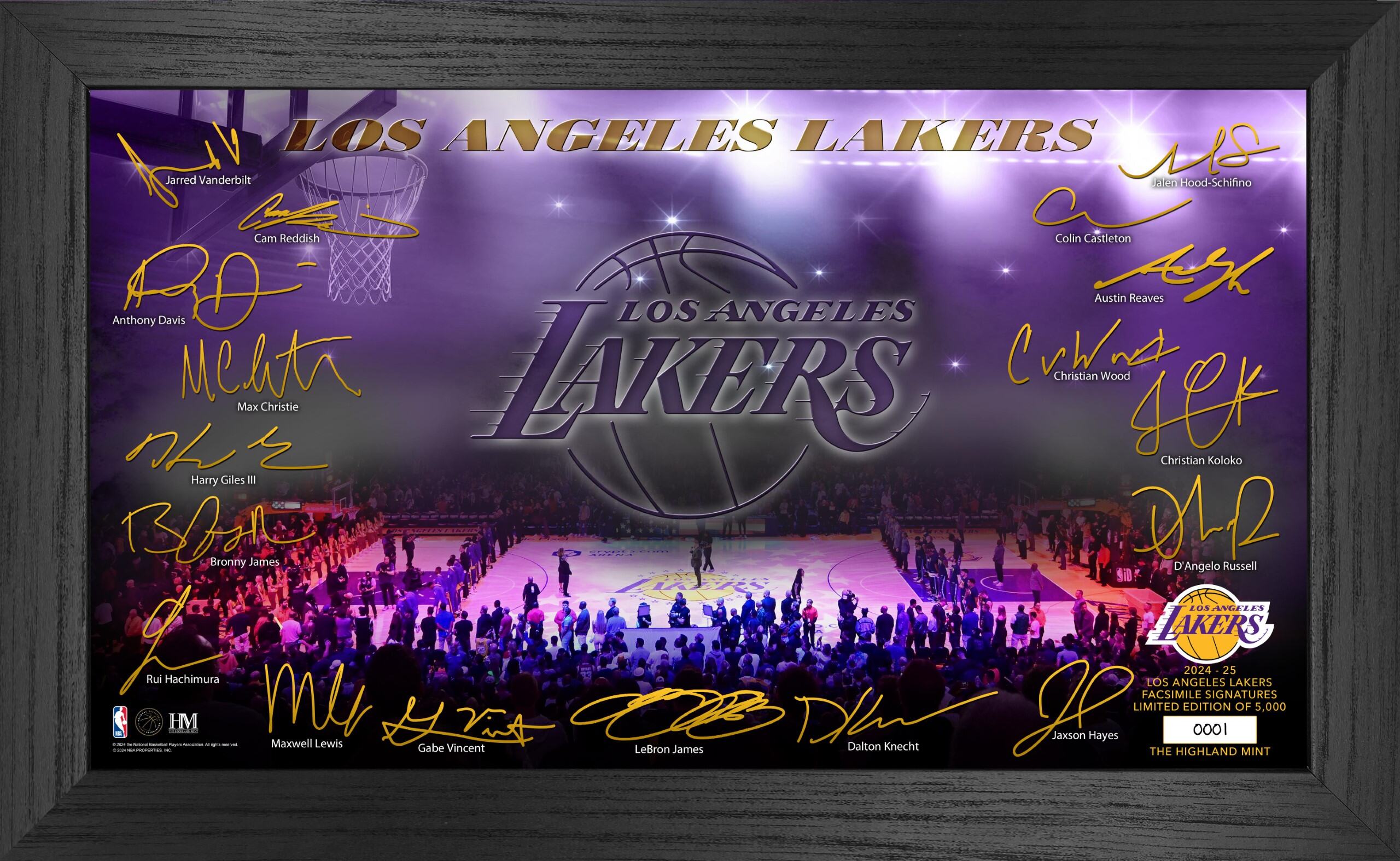 Los Angeles Lakers 2024-25 Signature Court - Sports Collectibles, Sports Memorabilia, Sports Fan Shop, Sports Gifts