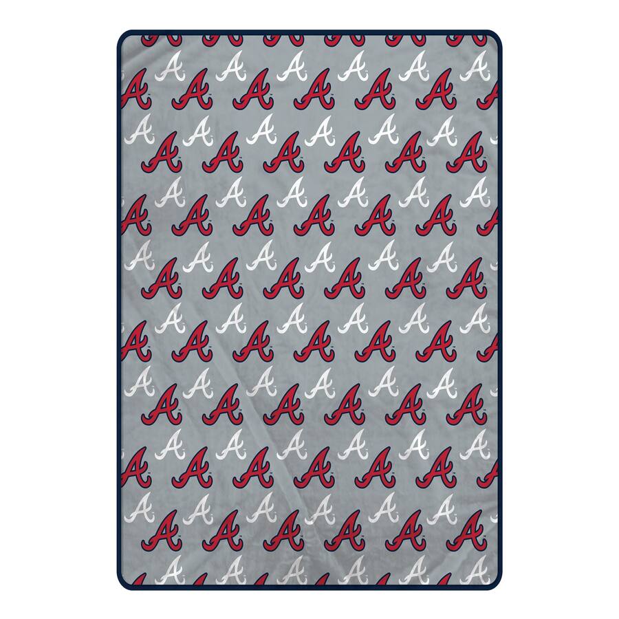 Atlanta Braves 66" x 80" Logo Roll Oversized Ultra Soft Throw Blanket - Sports Gifts, Sports Memorabilia, Sports Collectibles, Fan Shop