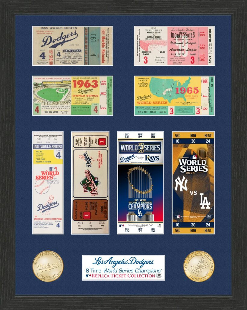 LA Dodgers World Series Ticket Bronze Coin Photo Mint - Sports Collectibles, Sports Memorabilia, Sports Fan Shop, Sports Gifts