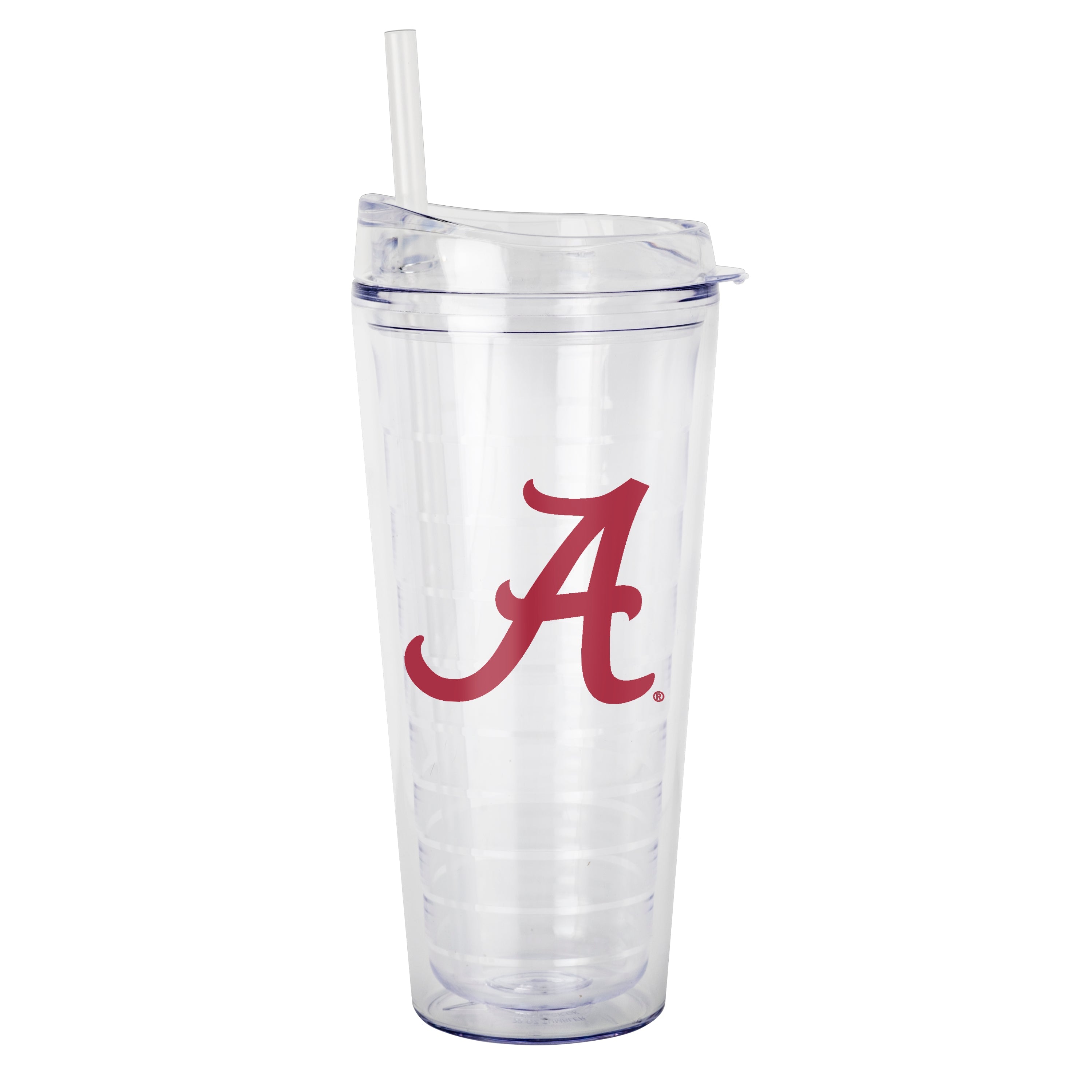 The Alabama 22oz Flipside Double Wall Tumbler keeps drinks hot or cold longer with its durable, BPA-free plastic and double-wall insulation. It features a spill-resistant lid for easy sipping, is dishwasher safe, and built to last, making it ideal for any adventure.