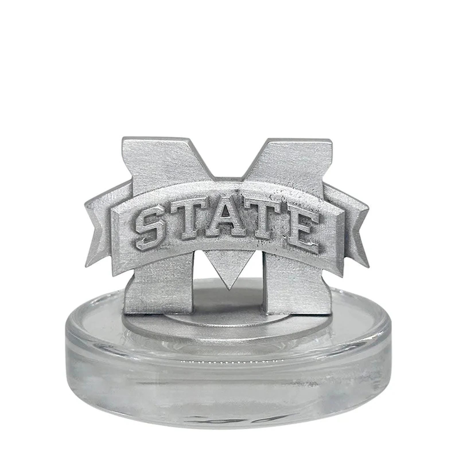 Mississippi State University Bulldogs "M" Logo with 3D Top & 2 Glasses