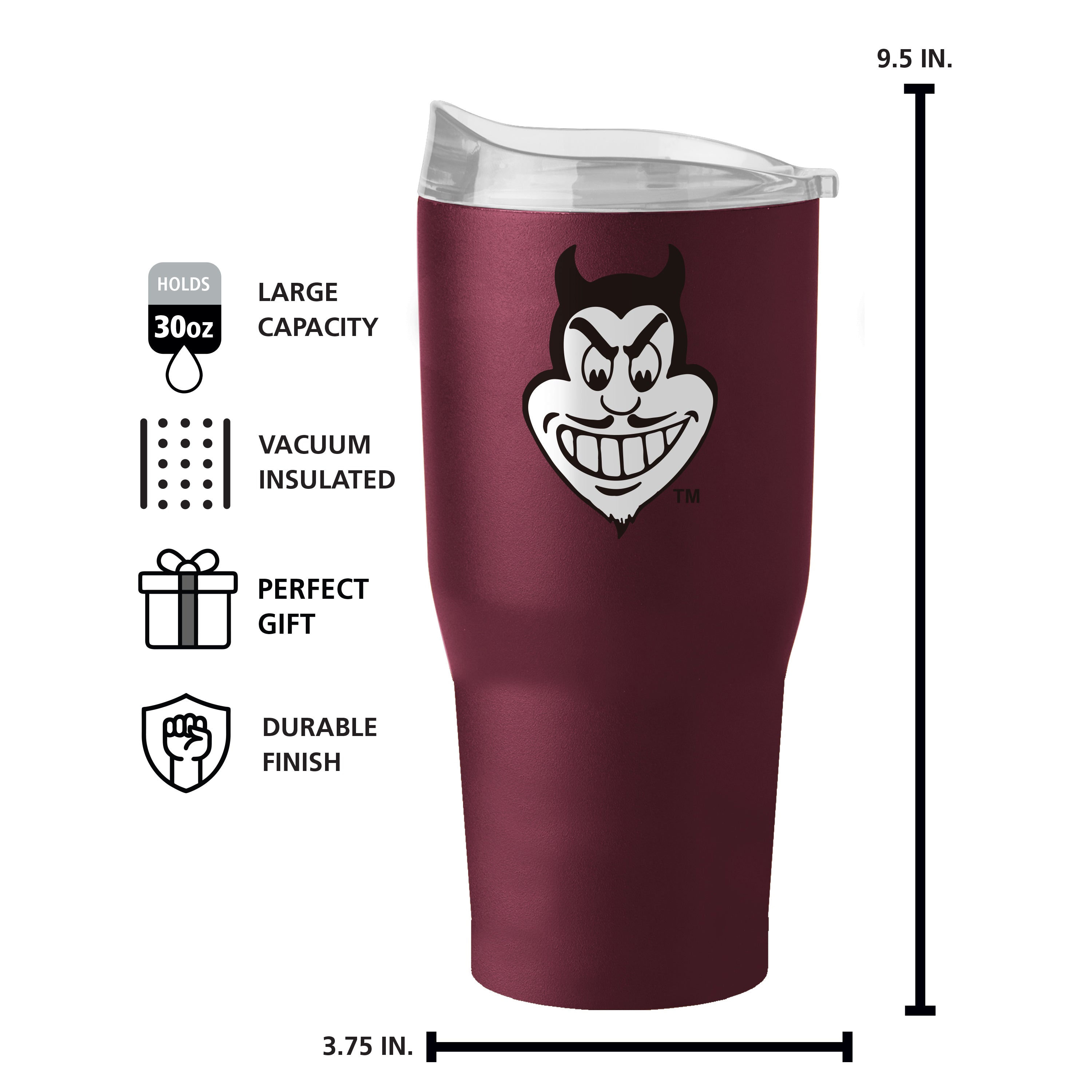 Arizona State 30oz Flipside Powder Coat Tumbler
