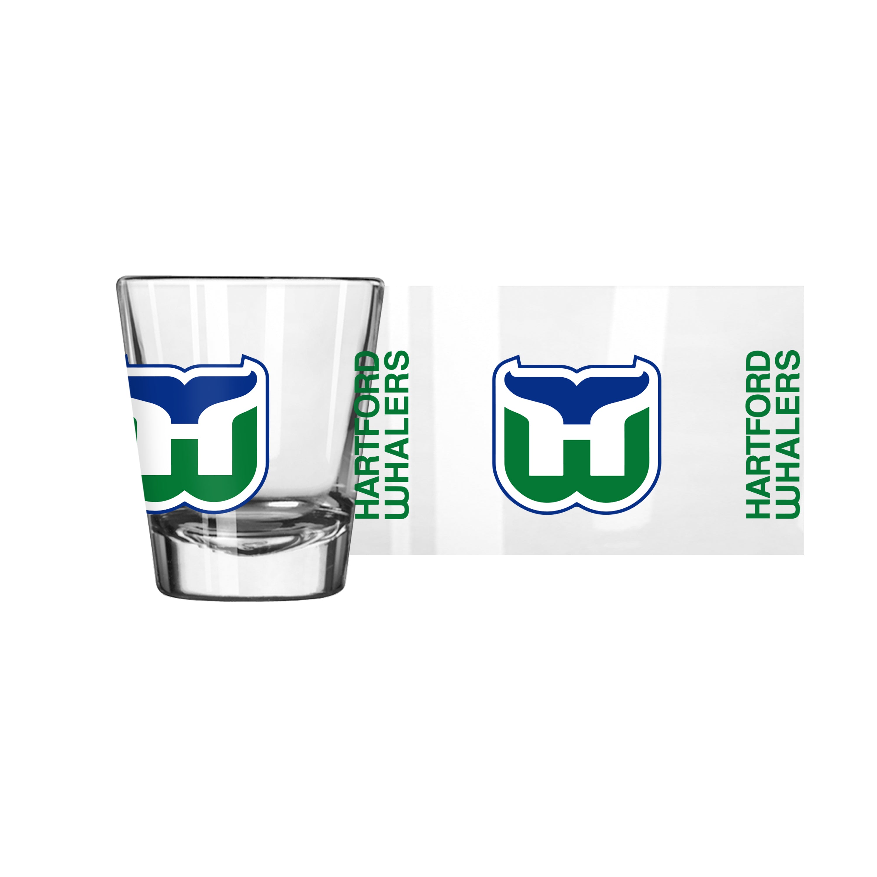 Hartford Whalers Full Color 2oz Gameday Shot Glass - Sports Gifts, Sports Memorabilia, Sports Collectibles, Fan Shop