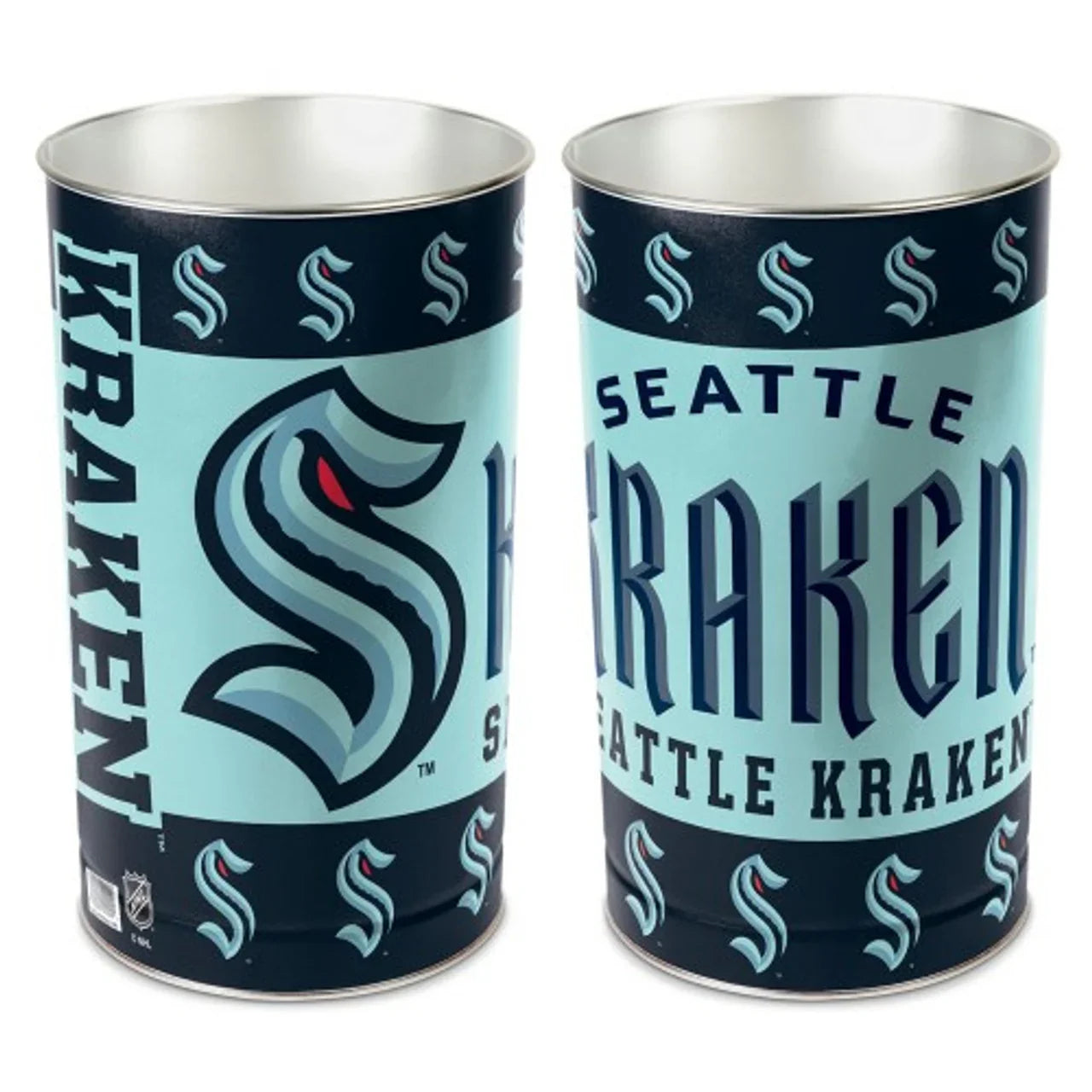 Seattle Kraken Wastebasket 15 Inch - 757 Sports Collectibles