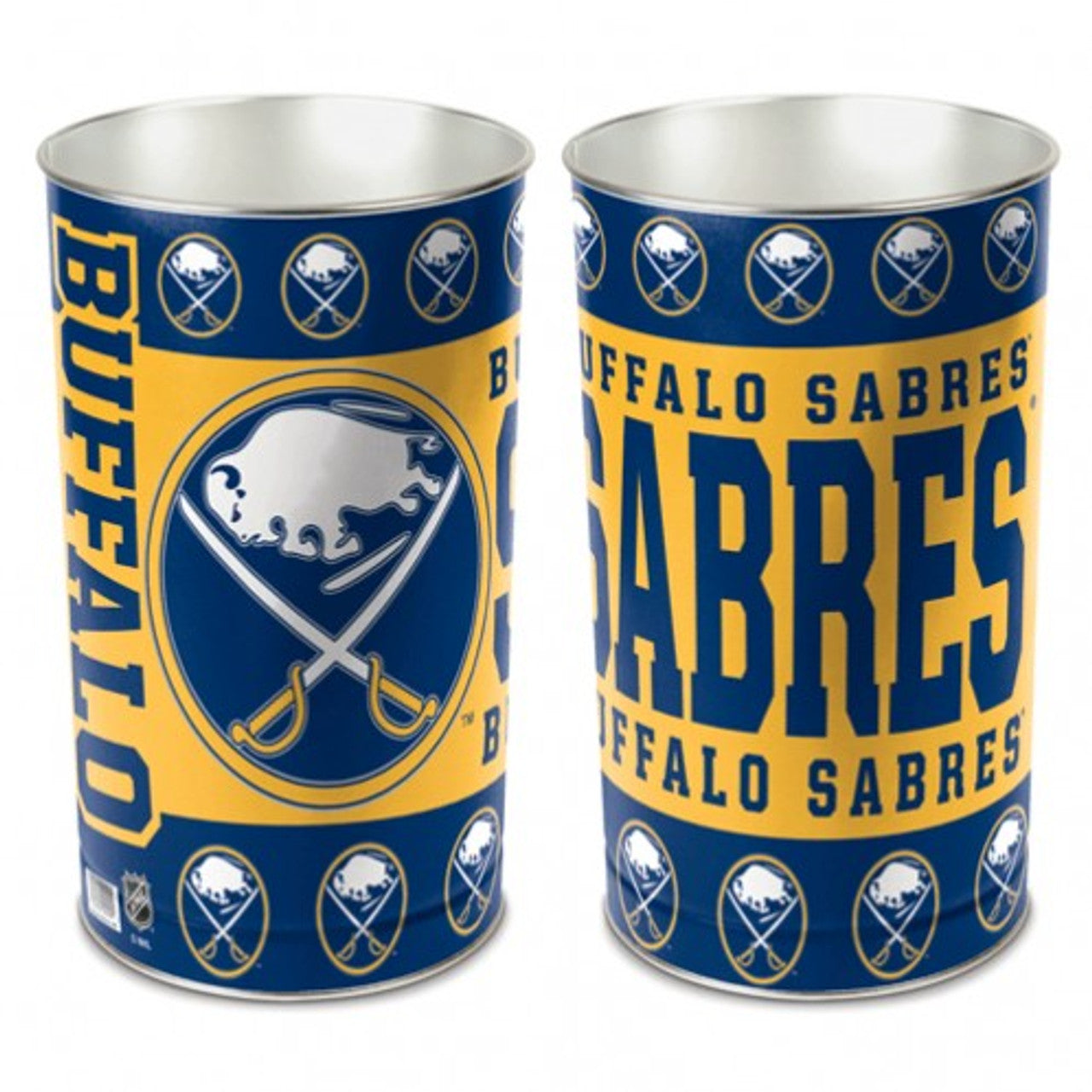 Buffalo Sabres Wastebasket 15 Inch - Special Order - Sports Collectibles, Sports Memorabilia, Sports Fan Shop, Sports Gifts